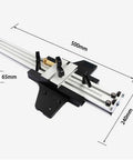 Adjustable Router Guide Rail Compatible With Electric Circular Saw For No Sweat Precision Trimming And Dang Straight Cuts On Pro Grade Diy Woodworking Projects, 500mm long, aluminum material, designed for precise straight cuts.