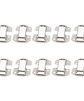 10 Pack No Drill Bridge Shaped Cabinet Hinges For 3 Inch Doors Easy Install Cupboard Hinges For Kitchen Cabinets Closets Bookcases Cold Rolled Steel
