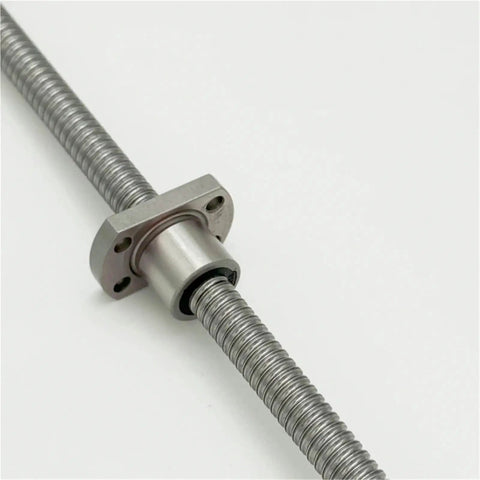 Miniature Ball Screw Kit For 3D Printers And CNC Machines, Precision Linear Motion With Low Friction, ball nut visible