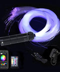 Lit Car Fiber Optic Lighting Kit Six Watt RGBW With Two Hundred Ninety Five Fibers, Nine Point Eight Foot Run, remote, and cables
