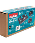 18V LXT Lithium-Ion 5.0Ah Battery With Dual Port Charger Starter Pack box showing product features and images