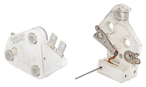 Slick 1 Wire Alternator Conversion Kit For 1971 To 1986 Gm Delco 10Si voltage regulator and brush holder detail.