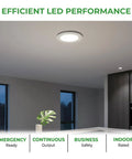 Six Inch Canless Led Recessed Downlights 4 Pack Features Tunable White Temperatures And Adjustable Wattage in a modern kitchen setting.