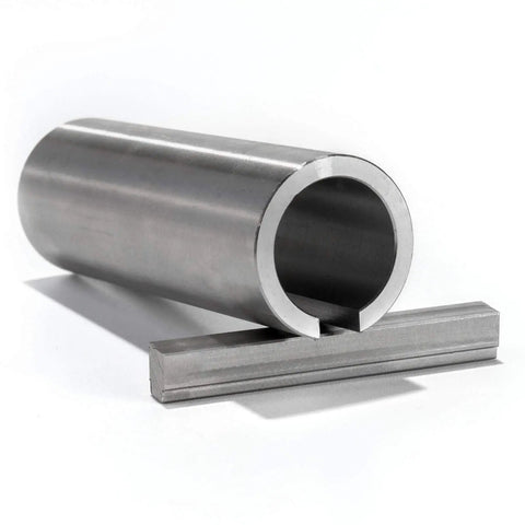 Stainless Steel Crank Shaft Sleeve Adapter From Three Quarter Inch To One Inch Three Inch Long With Two Inch Step Key And One Quarter Inch Keyway Fits Gas Engine Pulleys And Predator Pulleys Precise Fit And Durable Construction