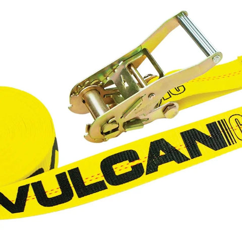 Ratchet Straps With Wire J Hooks, 2In x 15Ft, Four Pack, Classic Yellow Webbing, 3,300 Lbs Safe Working Load, UV And Cut Resistant Webbing