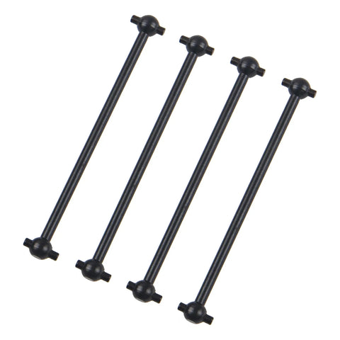 Top Shelf Steel Drive Shaft And Wheel Stub Axle Dogbones Adapter With Axle Hub For Wltoys 144001 14 Scale RC Car Buggy upgrade parts set of 4 black shafts.