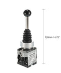 Joystick Switch Controller 2 Position 2NO Momentary Type 150V 250V 600V 15A 10A 4A with 22mm panel mount