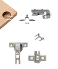 Slick Nickel Steel Hinges Engineered For Tight Squeeze Cabinets And Cupboards Featuring Solid Ninety Degree Short Arm Mechanism