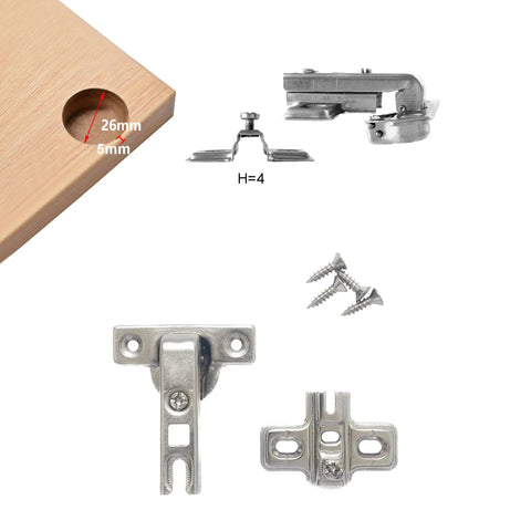 Slick Nickel Steel Hinges Engineered For Tight Squeeze Cabinets And Cupboards Featuring Solid Ninety Degree Short Arm Mechanism