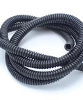 1 Inch Split Loom Tubing 20 Feet Black Flexible Wire Conduit Hose For Automotive Marine Hydraulic Wiring Protection