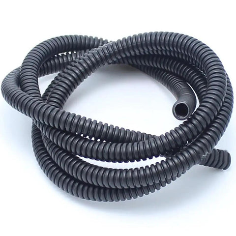 1 Inch Split Loom Tubing 20 Feet Black Flexible Wire Conduit Hose For Automotive Marine Hydraulic Wiring Protection