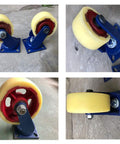 Beefy Heavy Duty Caster Wheel With Iron Core And Nylon Wheel Brake Equipped Universal Cart Wheel 1000kg Load Capacity
