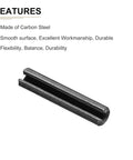 Slotted Spring Pins 1.7mm X 8mm Black 30 Pack Carbon Steel Roll Dowel Tension Pins with smooth surface features