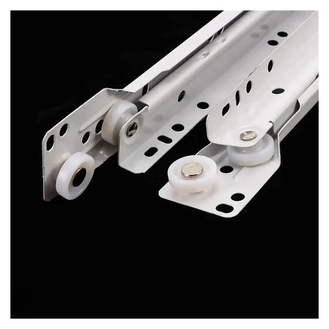 Close-up of Full Extension Drawer Slides 1 Pair Quiet Glide Drawer Tracks for Office and Home, No Fuss Tool-Free Install