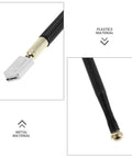 Pencil Style Glass Cutter Kit With 2 Spare Blades For Craft Projects And Window Glass Cutting Tools Pro Grade Durable Sharp Blades For Consistent Scoring Ideal For Stained Glass Glass Bottle Cutting Pliers Set And DIY Home Projects, 6-12mm metal tip