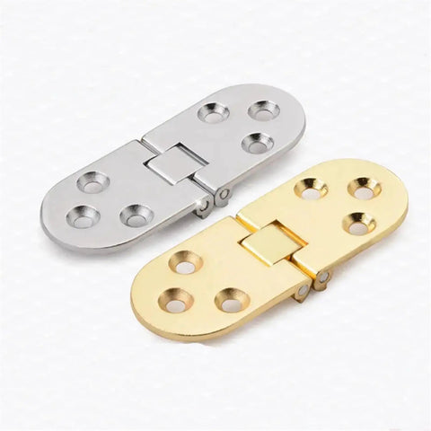 Self Supporting Folding Cabinet Door Hinge Flap Hinge For Tables Flush Mounted Silver Finish with gold and silver hinges