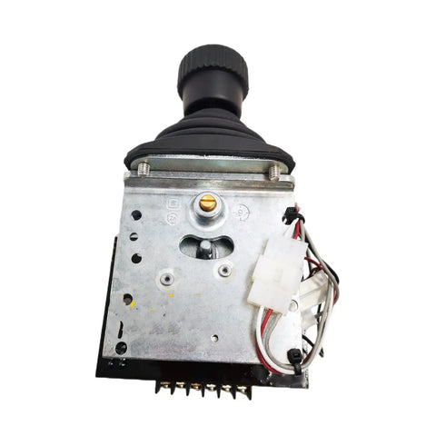 New Aftermarket Single Axis Joystick Proportional Controller For Genie Boom Lifts Replaces 24495gt top view showing button and wiring.
