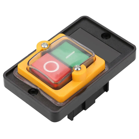 Heavy Duty Push Button Switch 120V 220V 380V 10A On Off Self Locking Button Auto Reset Off with interior screw terminals