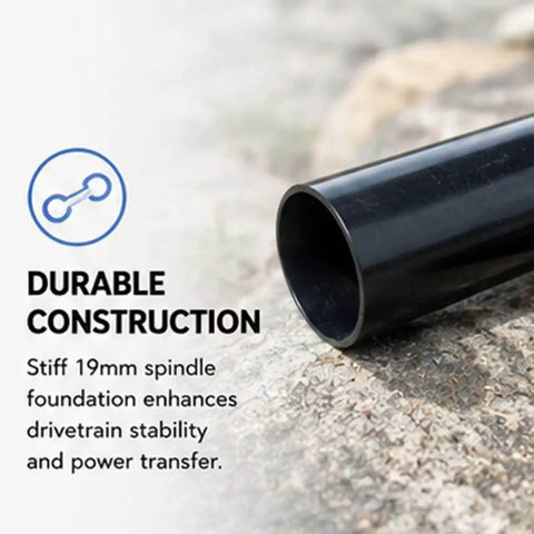 19mm American BMX Bottom Bracket Kit With Cups, Washers And Spacer Tube, Sealed Bearings, Fits American And European BB Standards, Black Finish, Built Tough For Smooth Pedaling On Every Ride, black tube on ground