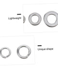 600 Piece Stainless Steel Spring Washers Kit Split Lock Gaskets For Vibration Dampening And Anti Loosening Hardware Assortment Perfect For Cars Trucks Buses Machinery And Marine Equipment In Tough Vibration Environments., stainless steel split lock washers with lightweight and unique shape details
