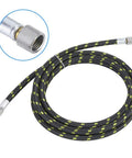 Tough As Nails Braided Air Hose Tube One Eighth Inch Diameter By Two Meters Long with secure connectors and braided design.