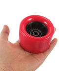 Red 92A PU Roller Skate Replacement Wheel for Quad and Inline Skates Indoor Use Smooth Stable Ride Durable Skating Part.