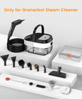 18 Piece Top Shelf Steam Cleaner Accessory Kit Straight Up Solid Build featuring no sweat handheld mop attachments on display.