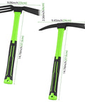 Two Piece Garden Hoe Set With Ergonomic Non Slip Handles Carbon Steel 2 In 1 Weeding Tool For Outdoor Garden Beds
