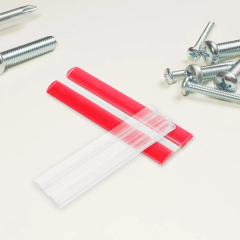 Self Adhesive Acrylic Hinges 4 Pack With Easy Install And Adjustable Angles For Cabinets And Windows No Drill Wall Friendly Mount Ideal For Offices Shops And Home Use on white background