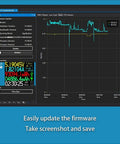 Lua Programmable USB Power Meter And USB 3.1 Tester With Digital Multimeter software interface showing voltage and firmware update options.