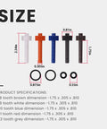 18 To 22 Tooth Speedometer Driven Gear Kit with size specifications displayed, includes five gears and O-rings.