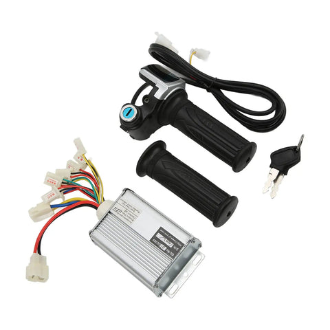 Beefed-Up 36V Brushed 1000W Ebike Speed Controller With Locking Battery Display And Twist Grip Throttle Ready For Electric Bikes Mini Bikes Pocket Bikes Trikes And Other Electric Vehicle Builds