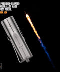Titanium LED Flashlight 1000 Lumen EDC Pocket Light With Lockout Mode Rechargeable 7 Modes, showing AURORA A24 branding.