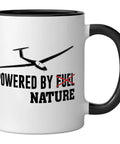 Glider Pilot Mug For Sailplane Fans, Ceramic Coffee Cup In Black And White, Soaring Aviation Enthusiast Gift with glider graphic