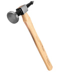 W1013 Pick And Finishing Hammer For Auto Body Work High Carbon Drop Forged Steel Head with hickory handle, side view