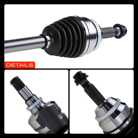 Front Left Driver Side CV Axle Shaft Assembly For Toyota Corolla 2003 2008 1.8L Automatic S LE CE ABS Compatible bolt-on axle detail