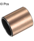 Top Shelf 3/4 Inch Sleeve Bearings And Plain Oilless Bushings 7/8 OD By 1 Inch Length 10 Piece Set Carbon Steel bronze bushing, close-up view.