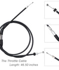 7/8 Inch Thumb Throttle Cable Assembly For ATV Quad Go Kart Pit Bike 46.5 Inch Inner Cable, close-up view with assembly details