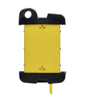 Back view of Heavy Duty Power Strip With Surge Protection 8 Outlets 3900 Joules Yellow Metal Housing 25 Foot Cord