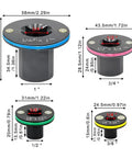 Complete 4-Piece Impact Socket Adapter Set With Magnetic Drive Ratchet Converter Kit For Tight Spaces, Covers 1/4 To 3/8 And Up To 1 Inch Cr-Mo Steel Automotive Repair Tools You Need Now. Size chart of four Cr-Mo steel magnetic socket adapters, 1/4, 3/8, 1/2, 3/4, and 1 inch drives
