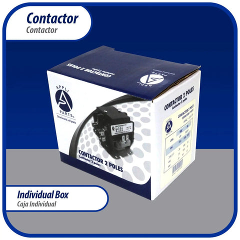 Heavy Duty 2 Pole Contactor APAC-240240 40 Amp 240V Coil Replacement box packaging