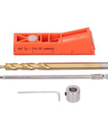 Hella Precise Pocket Hole Jig Kit With Metal Step Drill Bit And Hex Wrench Plus Screwdriver for woodworking setup tools