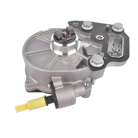 Front view of GELUOXI vacuum pump replacement for GM vehicles; gray metal housing with yellow electrical connector