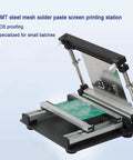 SMT Steel Mesh Solder Paste Printing Table For PCB Assembly, manual stencil printer with precise positioning, 15cm work area
