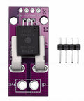 Heavy Duty Hall Effect Current Sensor 50A Linear Module For Power Monitoring with connectors, purple circuit board design.