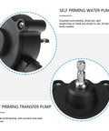 Self Priming Electric Drill Pump with durable design for smooth water and oil transfer, compact and easy to install.
