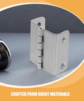 8 Piece Stainless Steel Fold Down Cabinet Hinges With Four Hole Four Fold Design And Right Angle Rotation