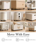 Zero Grunt Work Appliance Sliders With 8 Heavy Duty Self Adhesive Casters And 16 Extra Pads for moving various kitchen items.