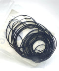 Watch Back Cover Seal Ring Set Waterproof O Ring Gasket 0.5mm 0.6mm 0.7mm 0.8mm Elastic Rubber Black For DIY Watch Repair Gear