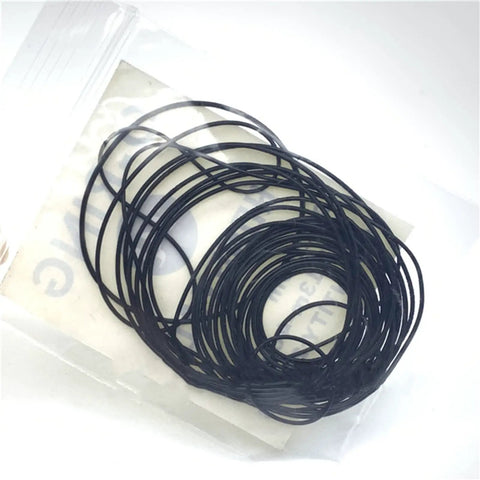 Watch Back Cover Seal Ring Set Waterproof O Ring Gasket 0.5mm 0.6mm 0.7mm 0.8mm Elastic Rubber Black For DIY Watch Repair Gear